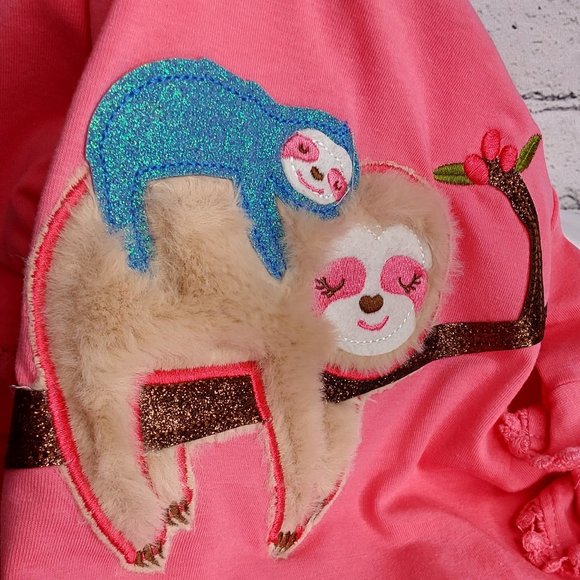 'RARE EDITIONS' TOP & PANTS SLOTH OUTFIT SET - Picture 6 of 16